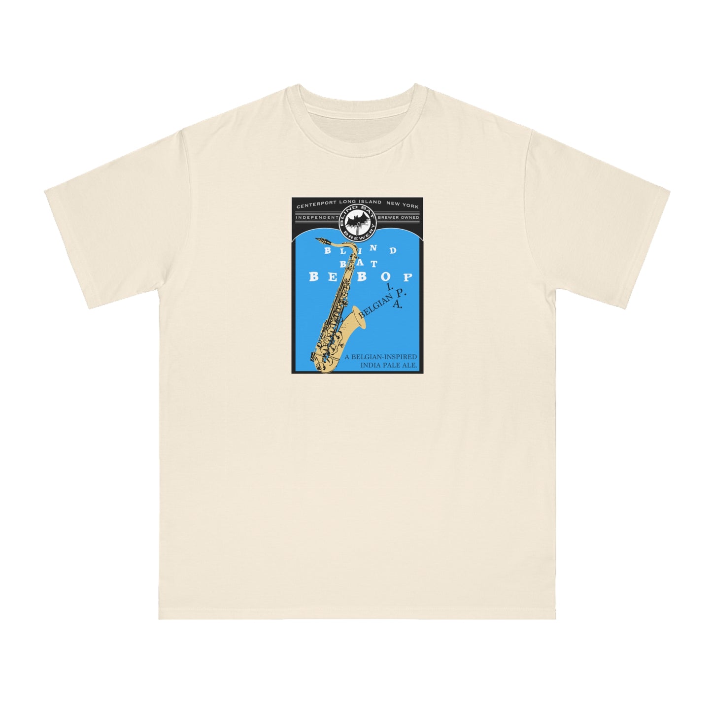 Organic Unisex Classic T-Shirt: Blind Bat BeBop Belgian-IPA label