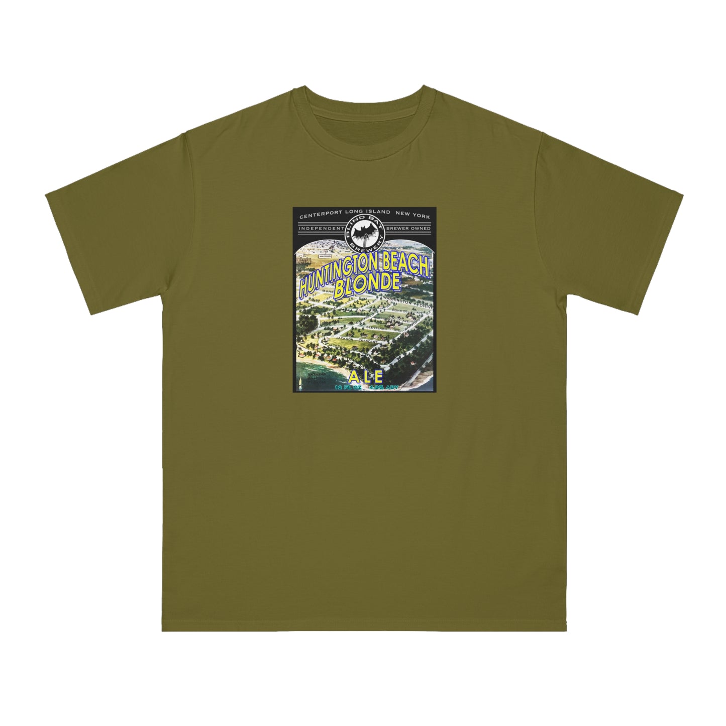 Organic Unisex Classic T-Shirt: Huntington Beach Blonde Ale label