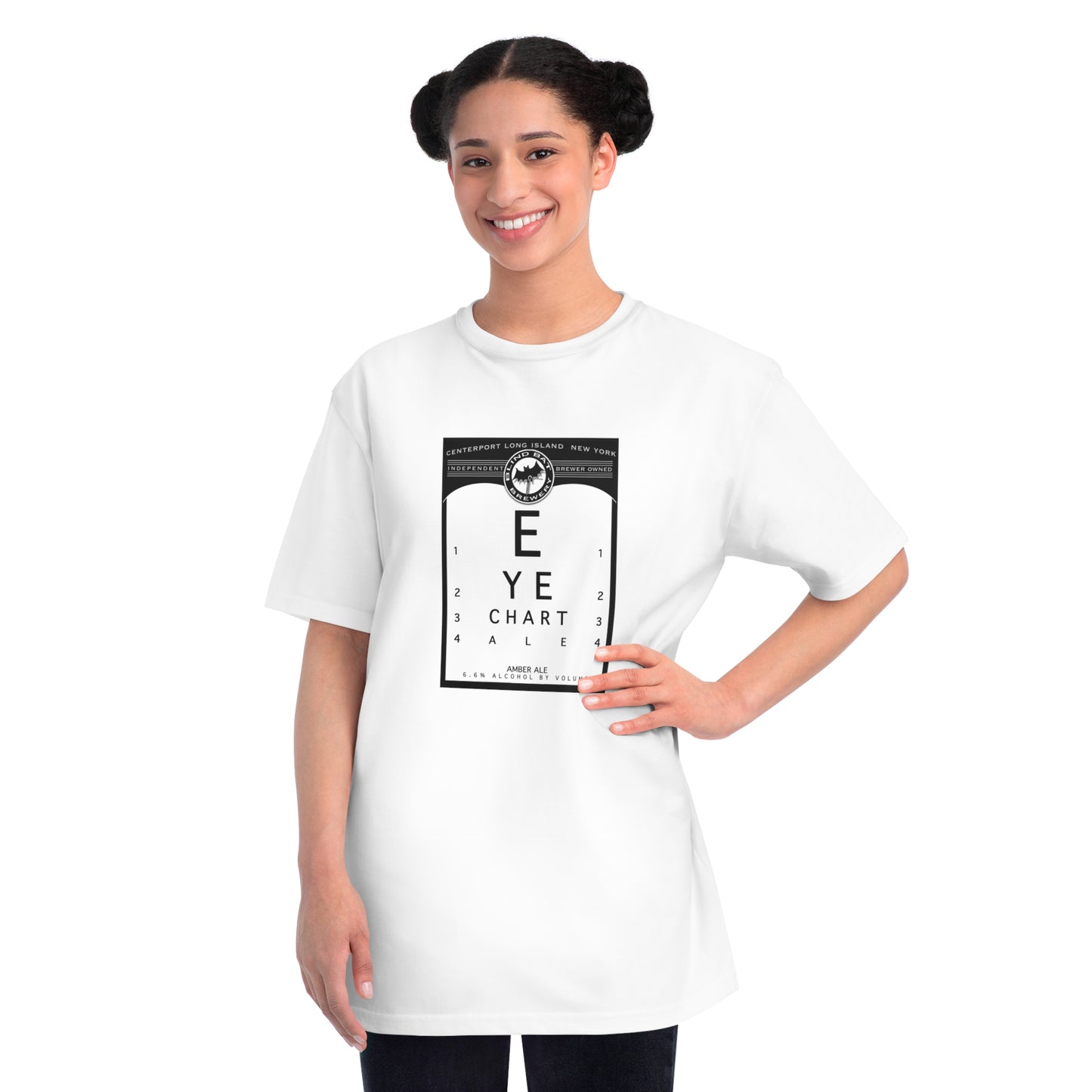Organic Unisex Classic T-Shirt: EYE CHART ALE label