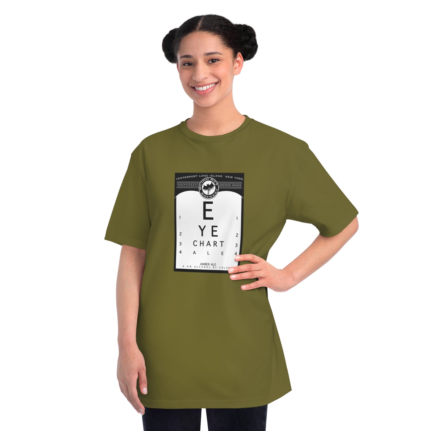 Organic Unisex Classic T-Shirt: EYE CHART ALE label