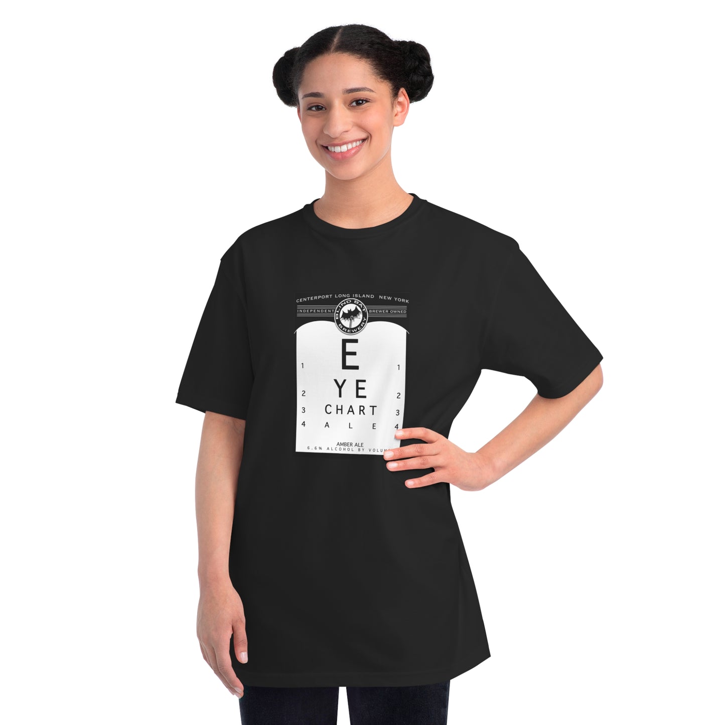 Organic Unisex Classic T-Shirt: EYE CHART ALE label