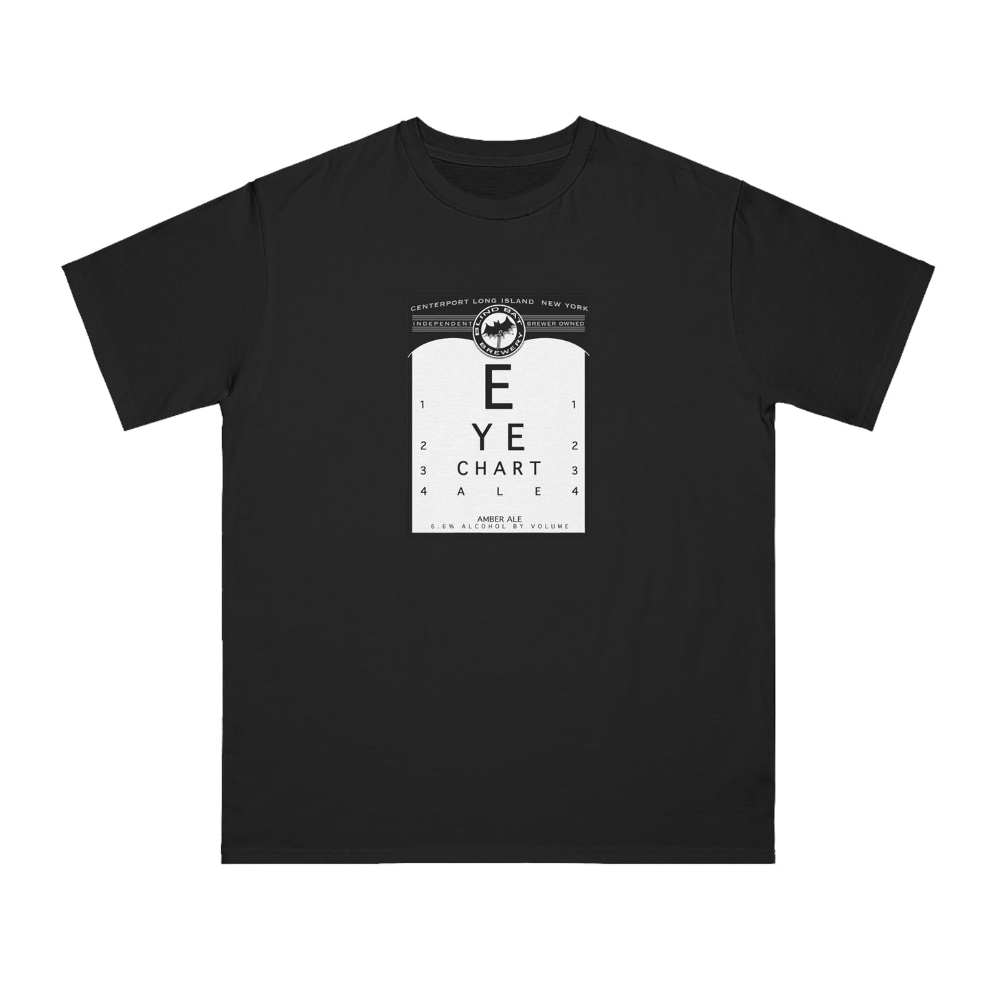 Organic Unisex Classic T-Shirt: EYE CHART ALE label
