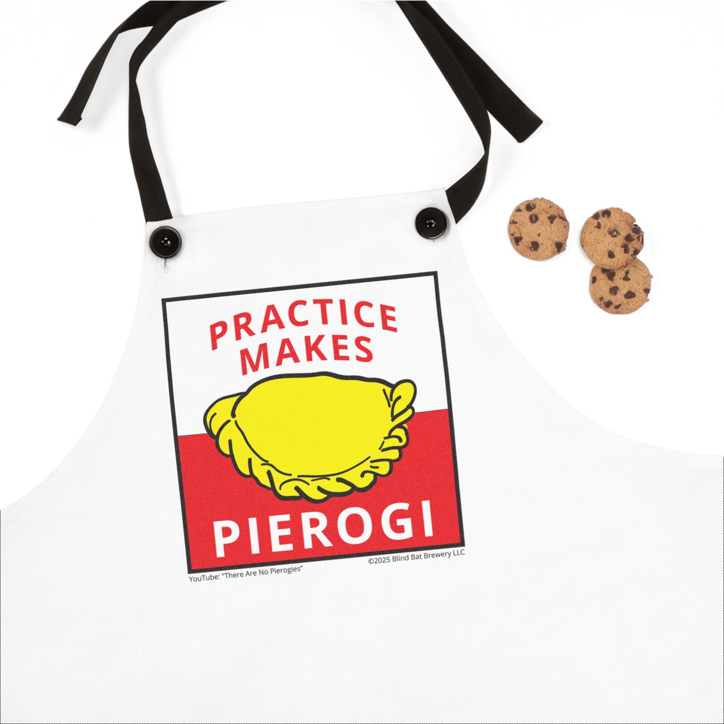 "Practice Makes Pierogi" Apron (AOP)