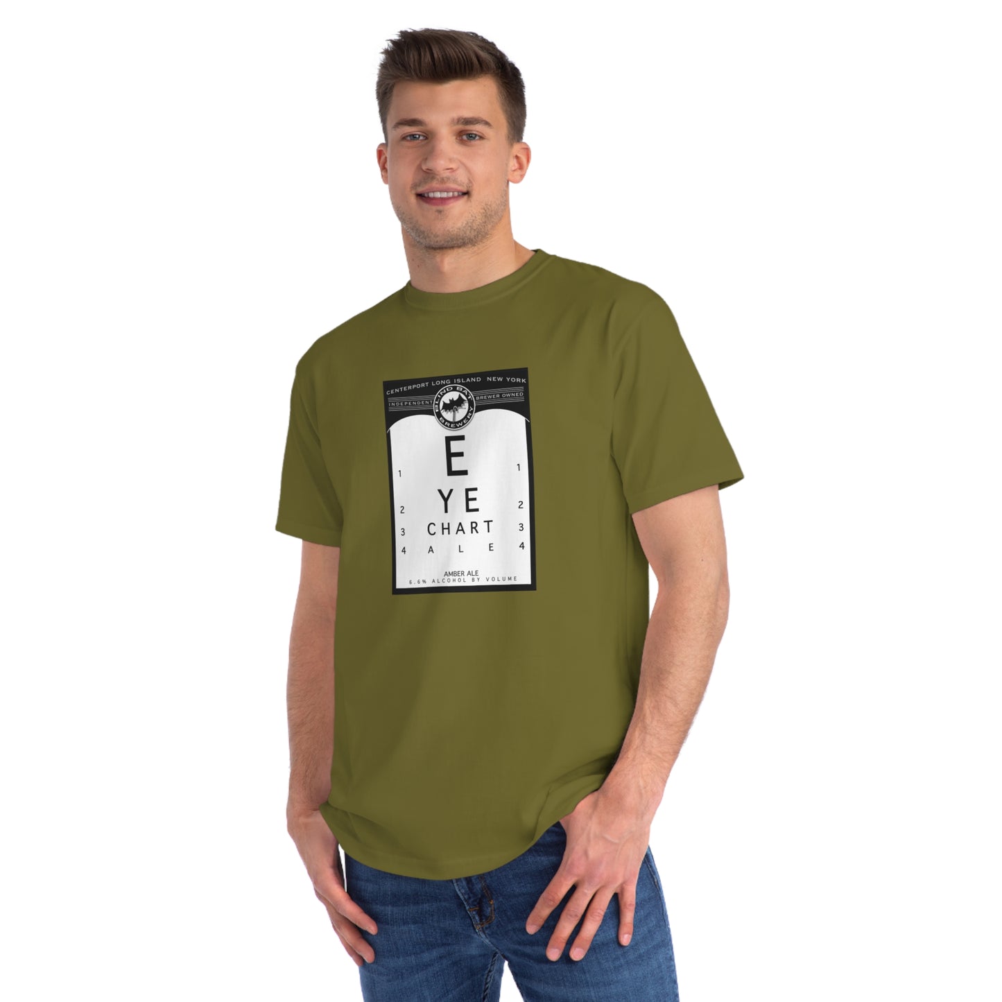 Organic Unisex Classic T-Shirt: EYE CHART ALE label