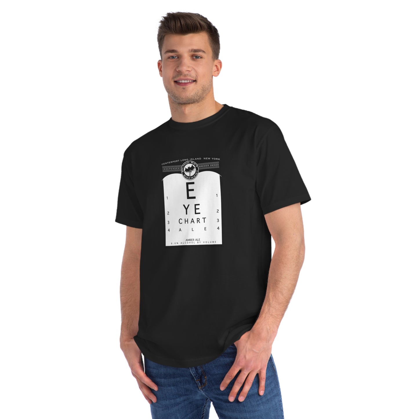 Organic Unisex Classic T-Shirt: EYE CHART ALE label