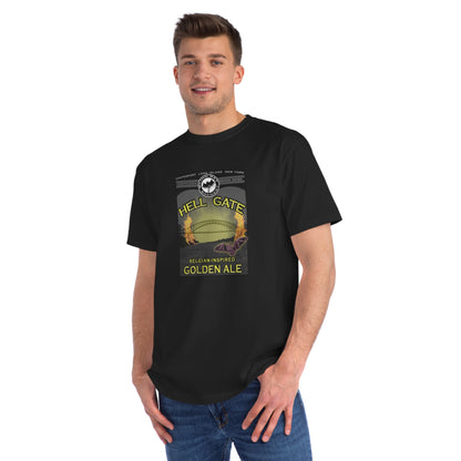 Organic Unisex Classic T-Shirt: HELL GATE Belgian-Inspired Golden Ale label