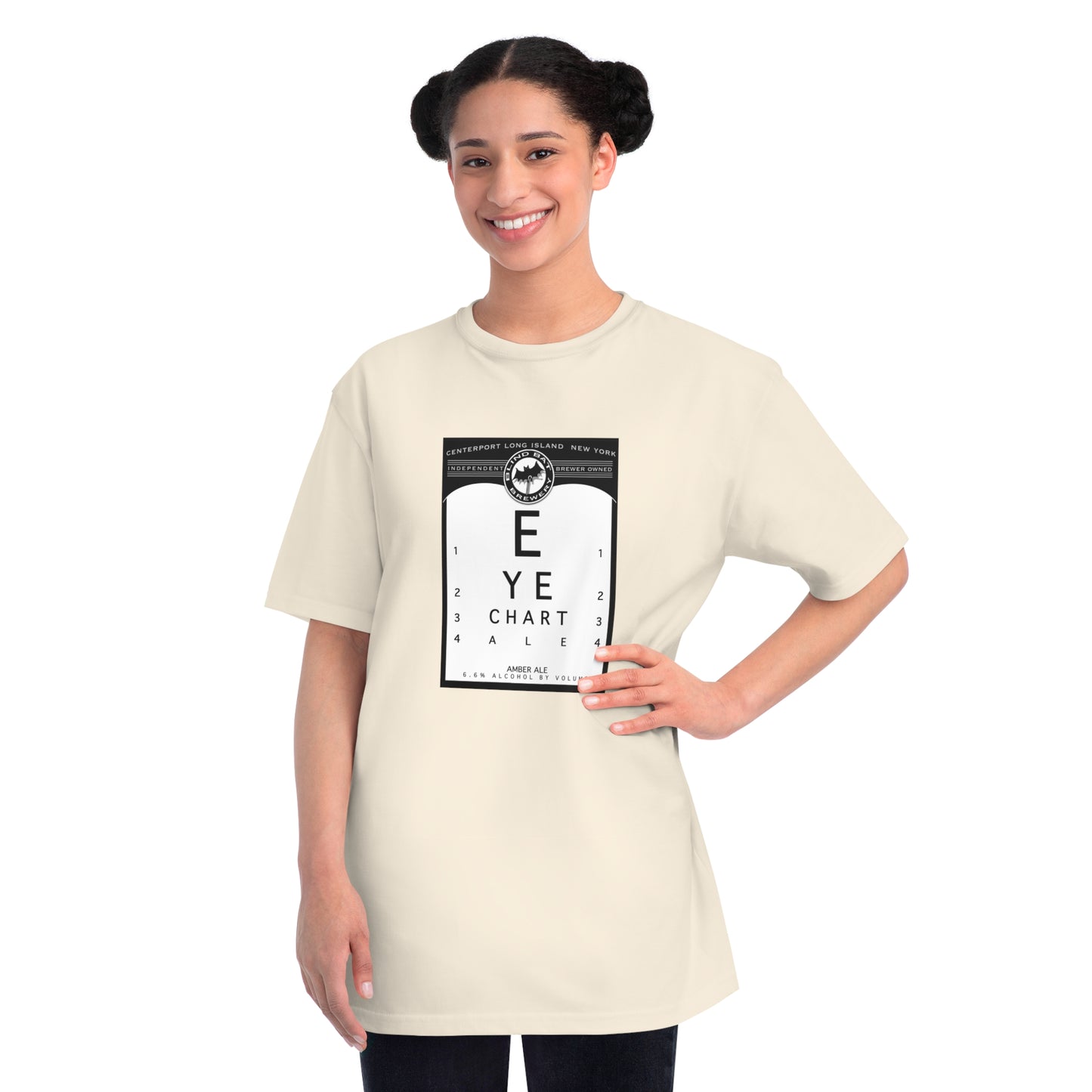 Organic Unisex Classic T-Shirt: EYE CHART ALE label