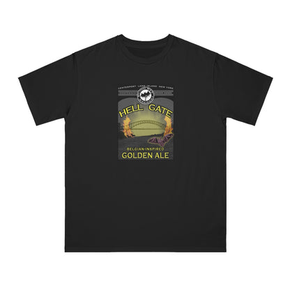 Organic Unisex Classic T-Shirt: HELL GATE Belgian-Inspired Golden Ale label