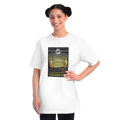 Organic Unisex Classic T-Shirt: HELL GATE Belgian-Inspired Golden Ale label