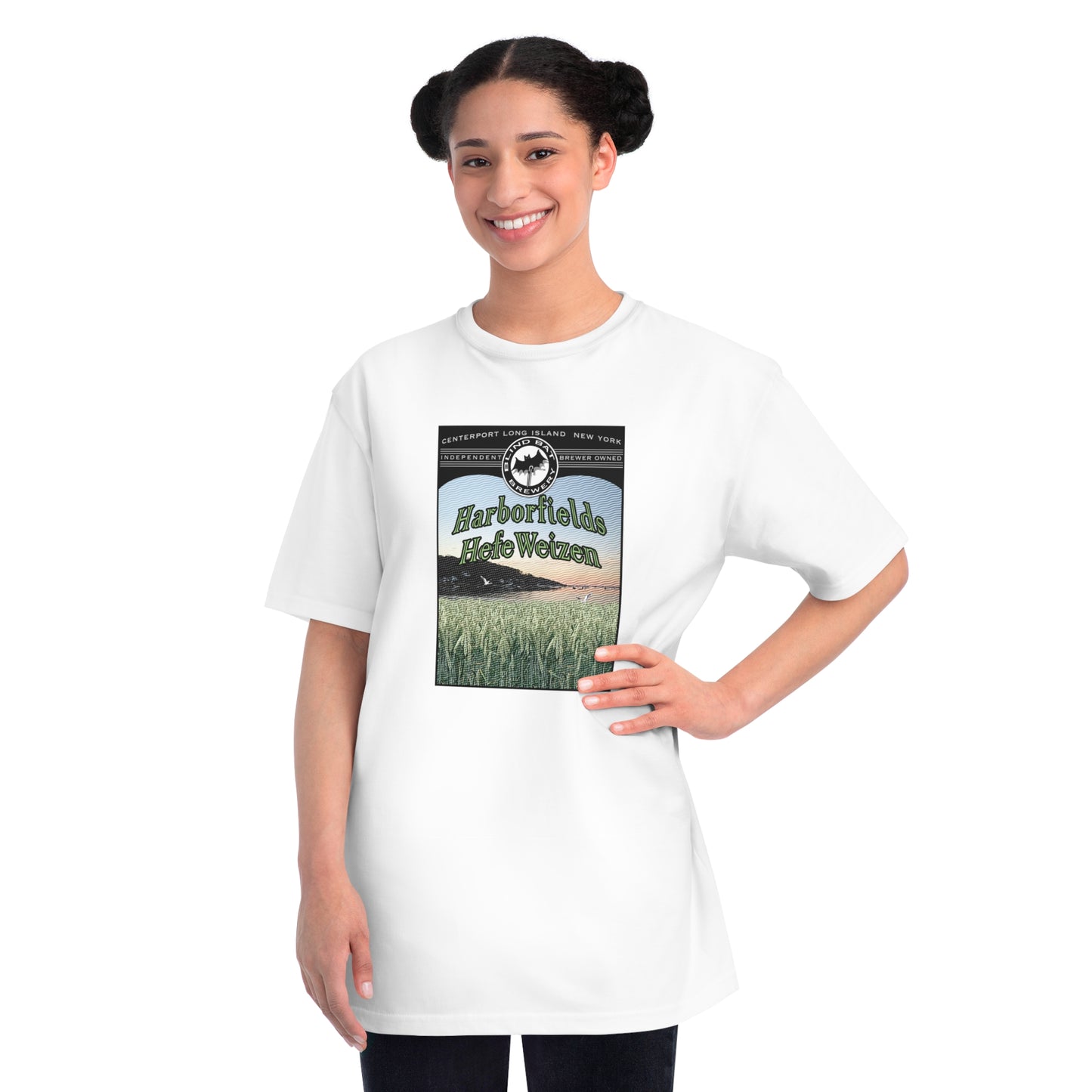 Organic Unisex Classic T-Shirt: HarborFields HefeWeizen label
