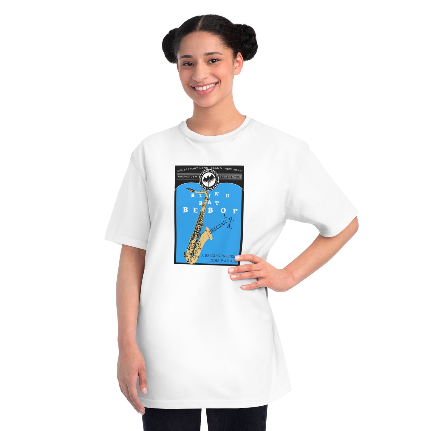 Organic Unisex Classic T-Shirt: Blind Bat BeBop Belgian-IPA label