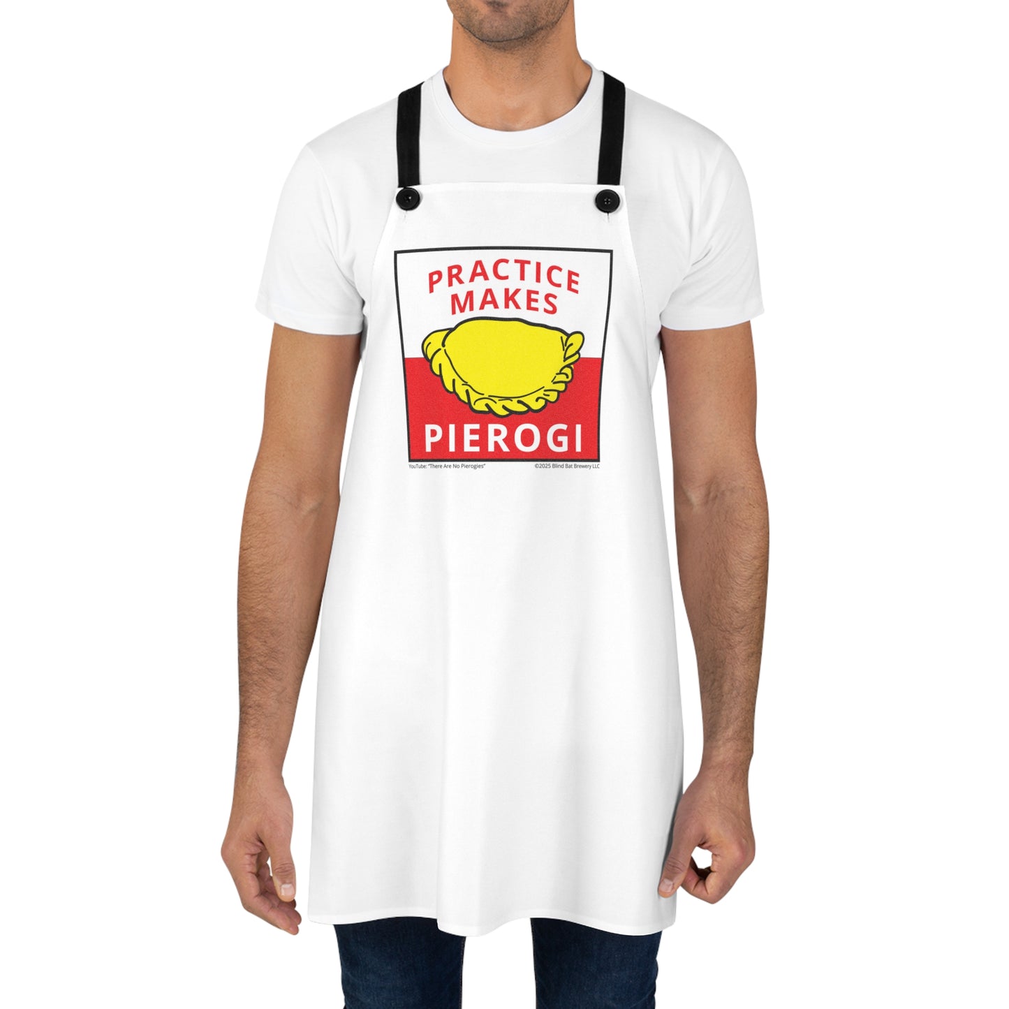 "Practice Makes Pierogi" Apron (AOP)