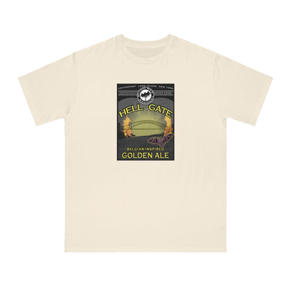 Organic Unisex Classic T-Shirt: HELL GATE Belgian-Inspired Golden Ale label