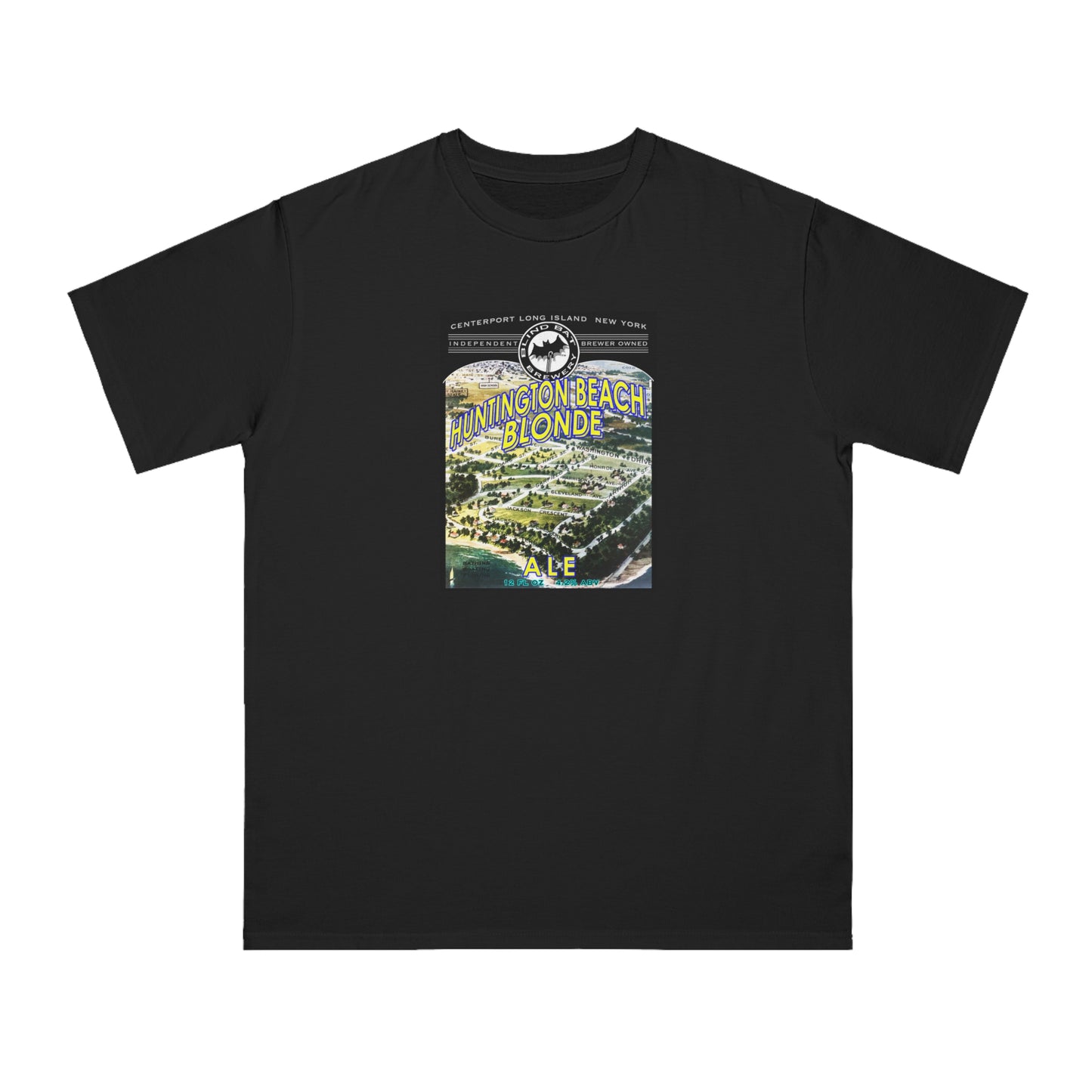 Organic Unisex Classic T-Shirt: Huntington Beach Blonde Ale label