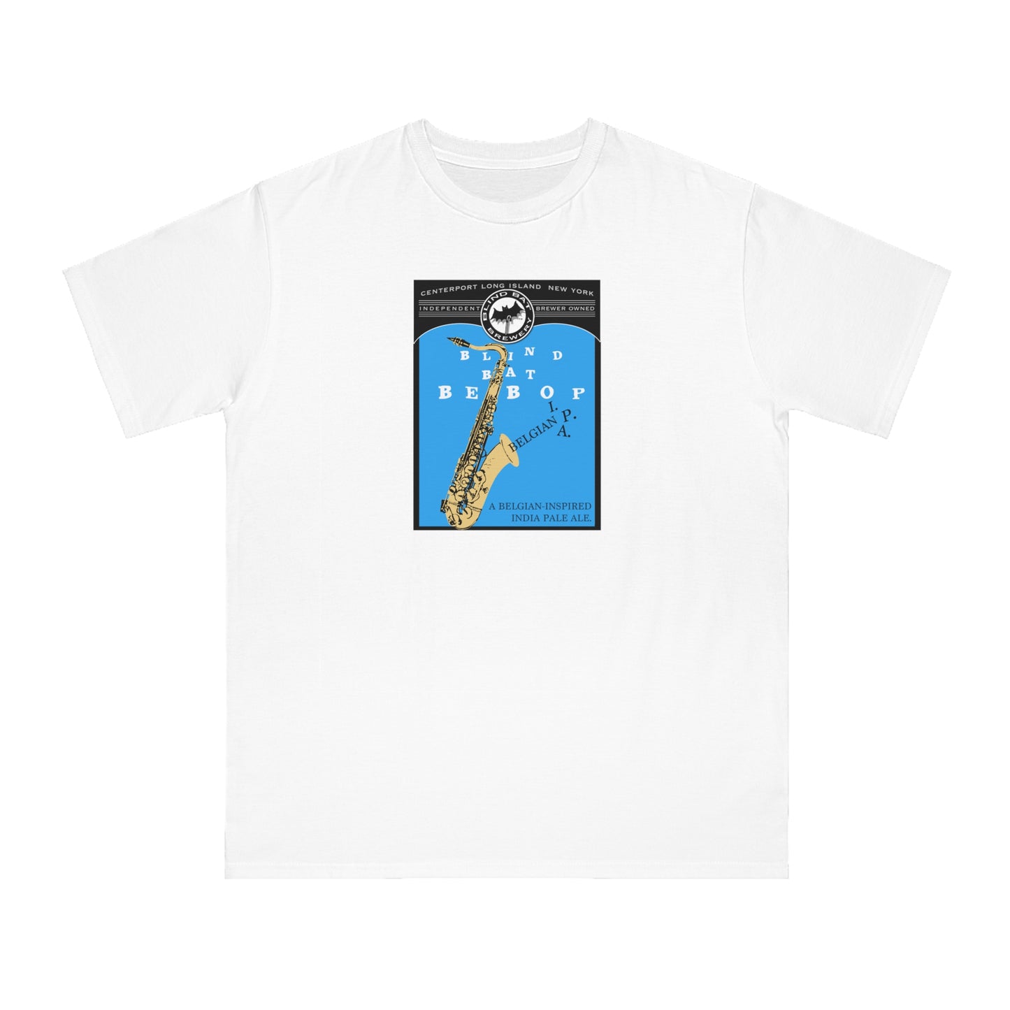 Organic Unisex Classic T-Shirt: Blind Bat BeBop Belgian-IPA label