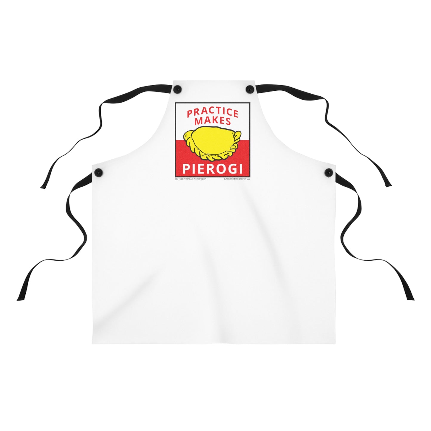 "Practice Makes Pierogi" Apron (AOP)
