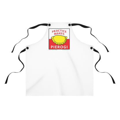 "Practice Makes Pierogi" Apron (AOP)