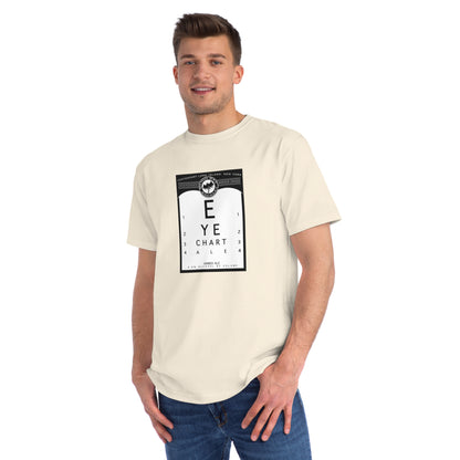 Organic Unisex Classic T-Shirt: EYE CHART ALE label